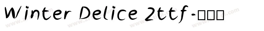 Winter Delice 2ttf字体转换